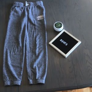 Salt and pepper roots track pants
